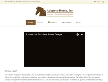 Tablet Screenshot of adopt-a-horse.org